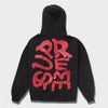 Supreme シュプリーム 2024SS Paint Hooded Sweatshirt ペイントフードパーカー ブラック 黒1