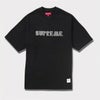 	 Supreme シュプリーム 2024SS Stencil Embroidered S/S Top Tee ステンシルエンブロイダードエスエストップ Tシャツ ブラック 黒  