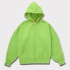 Supreme シュプリーム 2024SS Overdyed Small Box Zip Up Hooded Sweatshirt オーバーダイドジップアップパーカー ライム