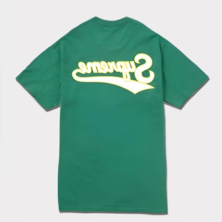 Supreme オリーブ色 Tシャツ Lサイズ Supreme Cross Box Logo Tee 
