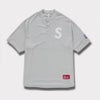 新作 supreme S Logo Baseball Henley グレー1