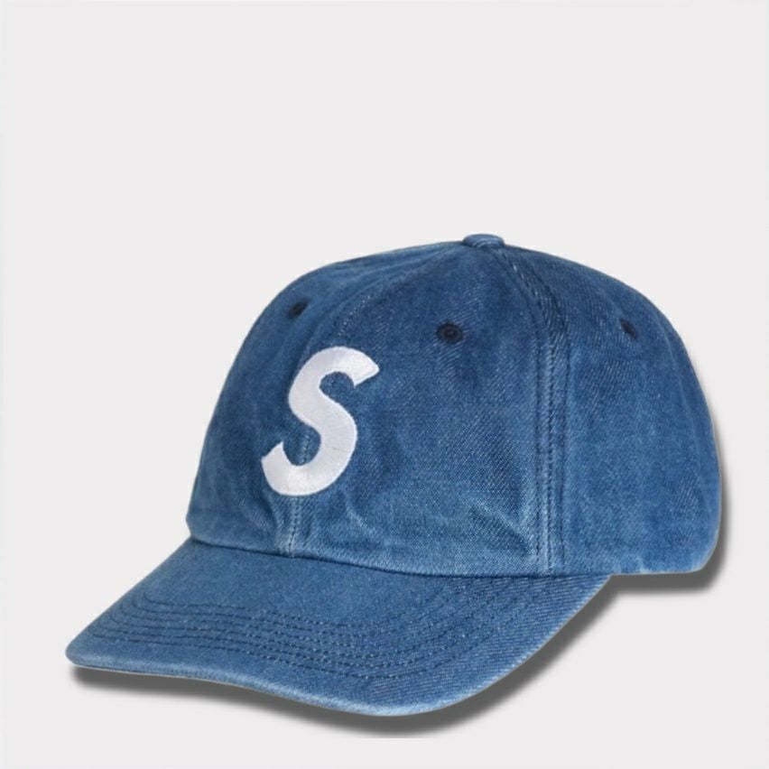 SUPREME デニムキャップ Sロゴ Supreme シュプリーム 2024AW Pigment S Logo 6-Panel ピグメントSロゴ