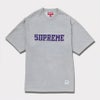 新作 supreme twill applique ss top tee ヘザーグレー