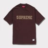 新作 supreme twill applique ss top ブラウン