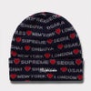 新作 supreme hearts beanie ネイビー