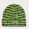 新作 supreme 24aw hearts beanie ライム