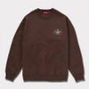 supreme 新作 24aw crest crewneck ブラウン2