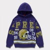 supreme 2024AW Champions Studded Hooded Sweatshirt　ダークロイヤル