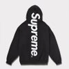 supreme 24aw 新作 satin applique hooded sweatshirt パーカー ブラック