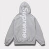 supreme 24aw 新作 satin applique hooded sweatshirt パーカー ヘザーグレー