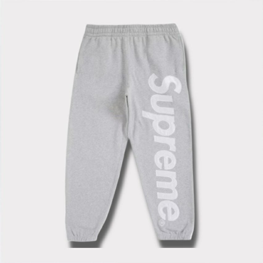 シュプリーム サテン アップリケ スウェットパンツ グレー Sサイズ Supreme シュプリーム 2024AW Satin Applique Sweatpant サテン