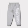 supreme 24aw 新作 satin applique sweatpant パンツ　ヘザーグレー