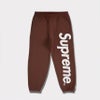 supreme 24aw 新作 satin applique sweatpant パンツ　ブラウン 　