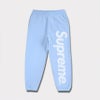 supreme 24aw 新作 satin applique sweatpant パンツ　ライトブルー