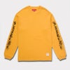 supreme Old English L/S Top イエロー黄