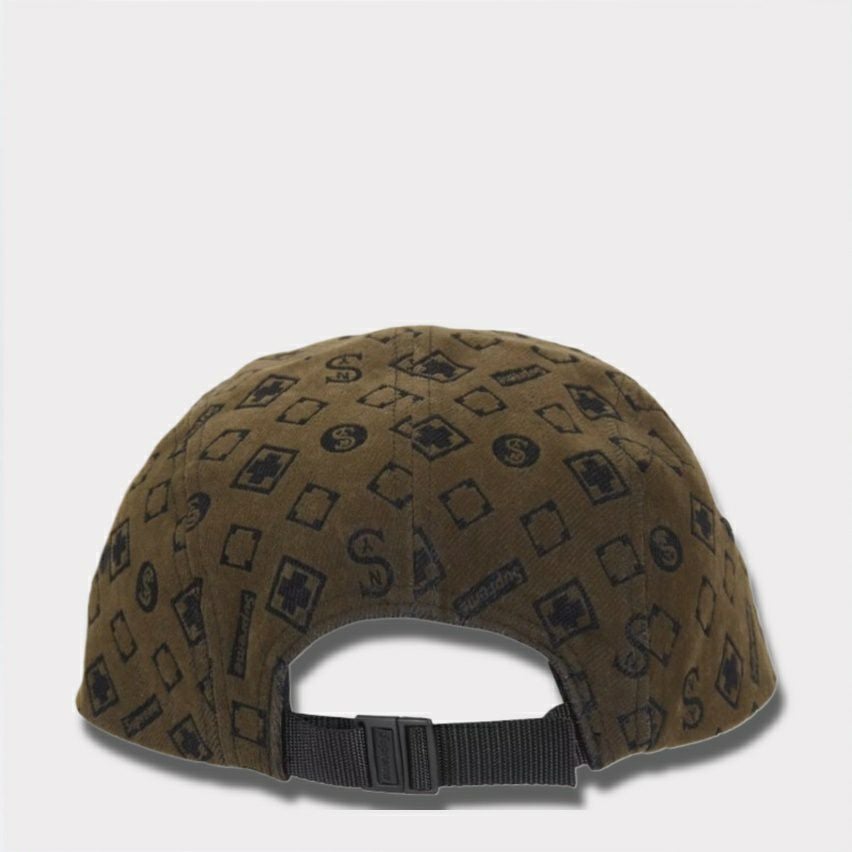 supreme 新作 2024AW Flocked Denim Camp Cap フロックドデニムキャンプ キャップ ブラック　黒2