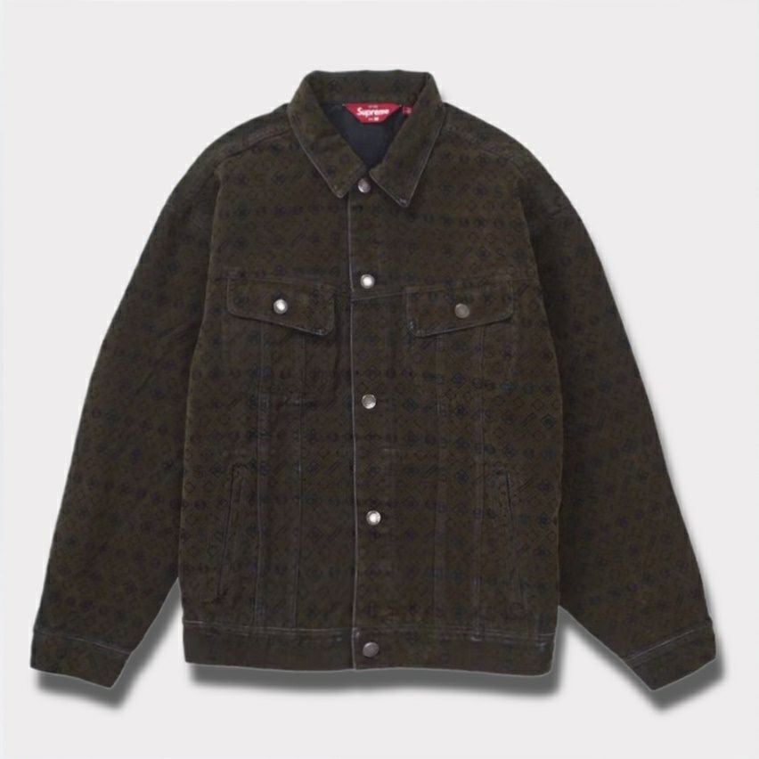 Supreme シュプリーム 2024AW Flocked Denim Trucker Jacket フロック