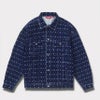 Supreme シュプリーム 2024AW Flocked Denim Trucker Jacket　フロックドデニムトラッカージャケット ブルー 青