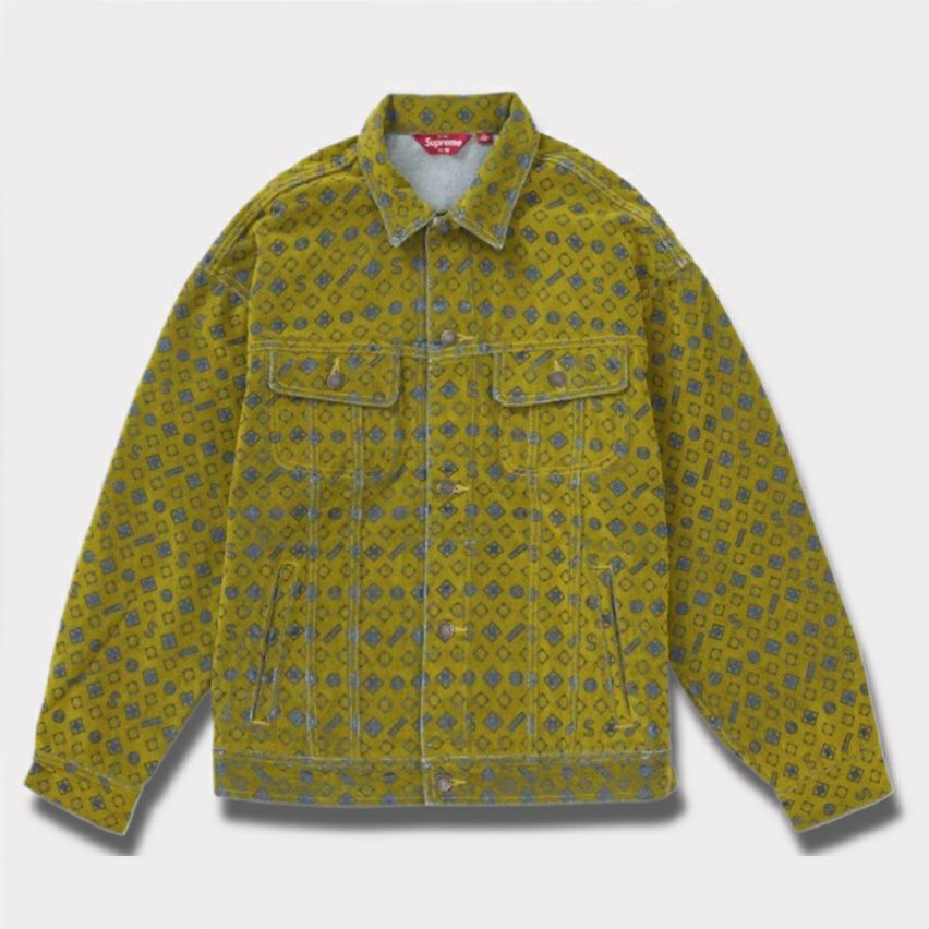 Supreme シュプリーム 2024AW Flocked Denim Trucker Jacket フロック Supreme シュプリーム 2024AW Flocked Denim Trucker Jacket フロック