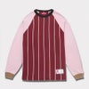 Supreme シュプリーム 2024AW Stripe Raglan L/S Top ストライプラグランロングスリーブトップ Tシャツ マルーン