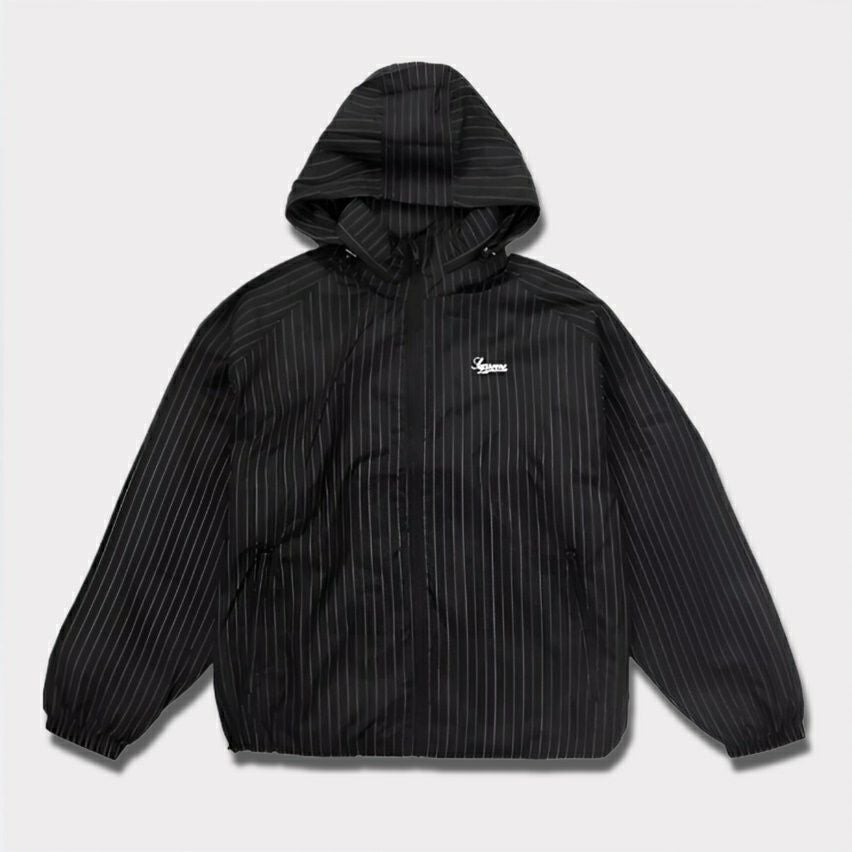 Supreme ストライプ パーカー アイボリー/ブラック Supreme シュプリーム 2024AW Reflective Pinstripe Track Jacket