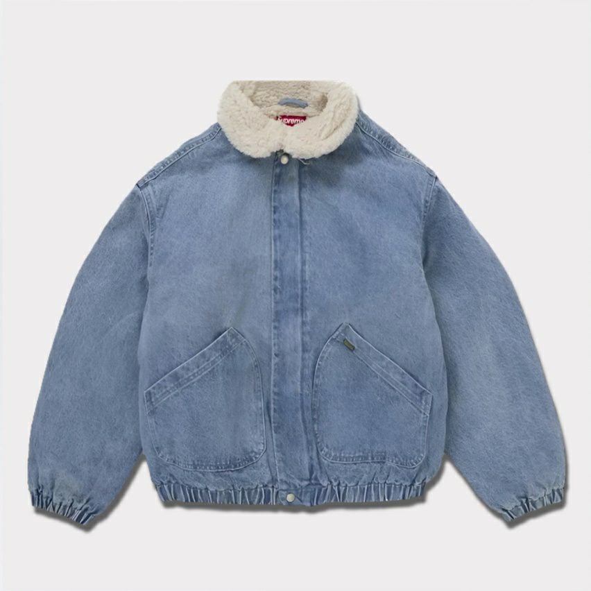 シュプリーム　ボア Supreme シュプリーム 2024AW Faux Shearling Lined Bomber Jacket