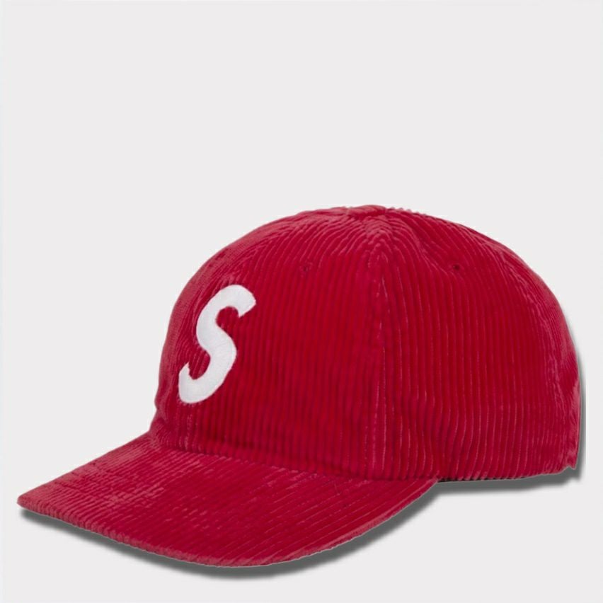 Supreme コーデュロイキャップ レッド Supreme シュプリーム 2024AW Corduroy S Logo 6-Panel Cap