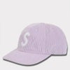 Supreme シュプリーム 2024AW Corduroy S Logo 6-Panel Cap コーデュロイSロゴ6パネルキャップ ライトパープル