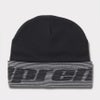 Supreme シュプリーム 2024AW Reflective Jacquard Beanie リフレクティブジャガードビーニー ニット帽 ブラック 黒