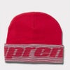  Supreme シュプリーム 2024AW Reflective Jacquard Beanie リフレクティブジャガードビーニー ニット帽 レッド 赤