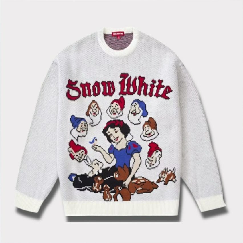 トップス Supreme 2024FW  White Sweater Supreme シュプリーム 2024AW Snow White Sweater スノーホワイト