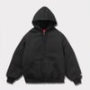 Supreme シュプリーム 2024AW The North Face Down Zip Up Hooded Sweatshirt ノースフェイスダウンジップアップフードパーカー ブラック 黒