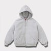 Supreme シュプリーム 2024AW The North Face Down Zip Up Hooded Sweatshirt ノースフェイスダウンジップアップフードパーカー ヘザーグレー　灰