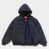 Supreme シュプリーム 2024AW The North Face Down Zip Up Hooded Sweatshirt ノースフェイスダウンジップアップフードパーカー ネイビー 紺