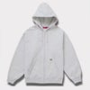 Supreme シュプリーム 2024AW Work Zip Up Hooded Sweatshirt ワークジップアップフードパーカー アッシュグレー 灰