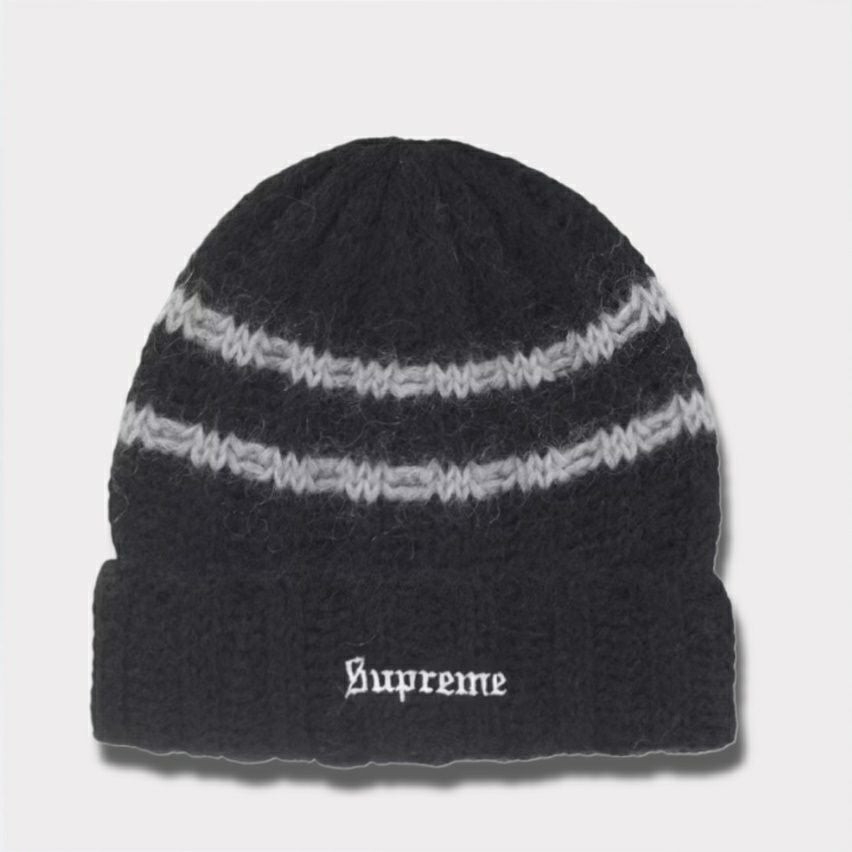 Supreme シュプリーム 2025SS Blackletter New Era Beanie ブラック