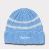 Supreme シュプリーム 2024AW Brushed Stripe Beanie ブラッシュストライプビーニー ニット帽　ライトブルー