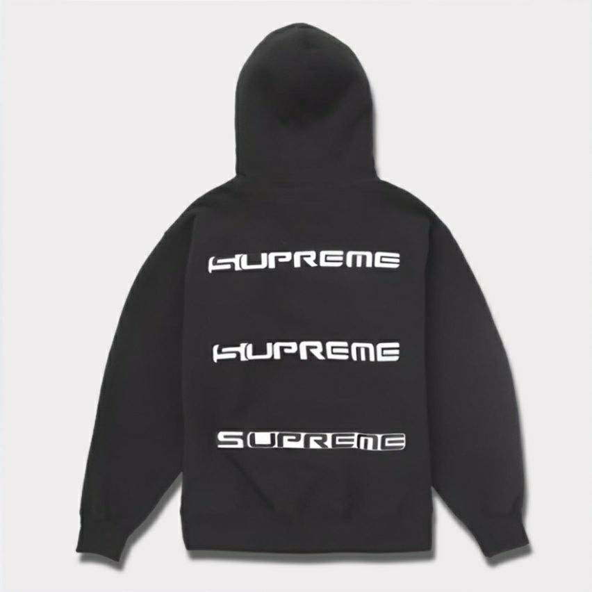 h*o様 Supreme パーカー　ブラック Supreme シュプリーム 2024AW AOI Stacked Hooded Sweatshirt アオイ