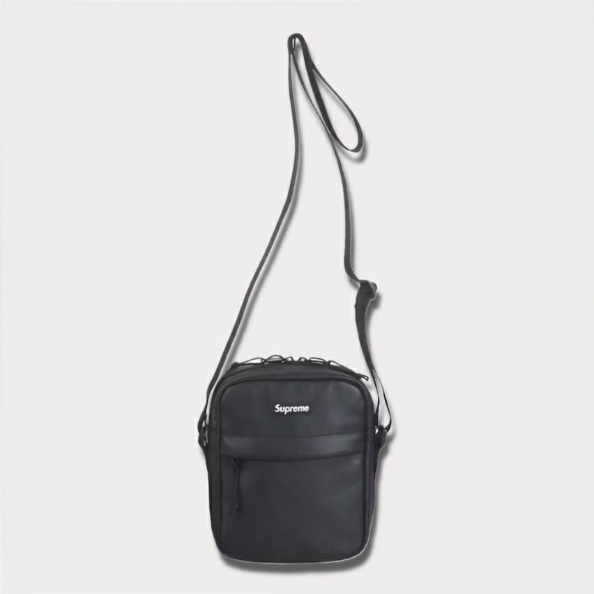 G*A様 美品 シュプリーム ショルダーバッグ ボックスロゴ ブラック F 14 Supreme Leather Shoulder Bag Black シュプリーム レザー ショルダー