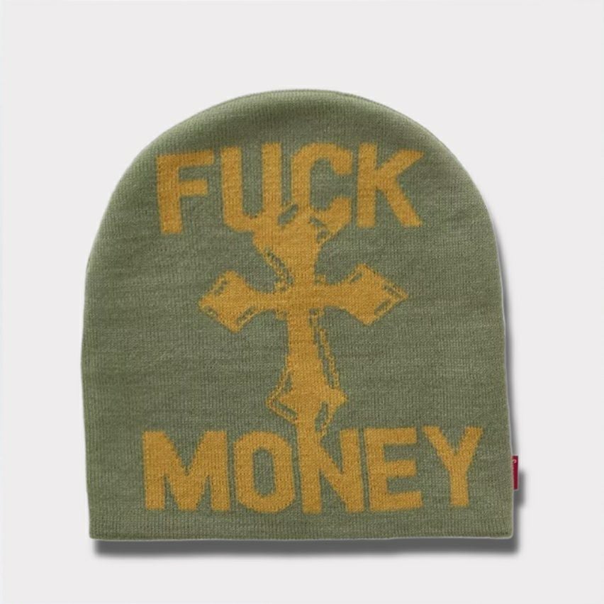 Suprama ビーニー　FUCK MONEYパープル Supreme - Supreme Fuck Money Beanie 