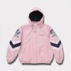Supreme シュプリーム 2024AW Mitchell & Ness NCAA Hooded Stadium Jacket ミッチェル&ネスNCAAフードスタジアムジャケット　ピンク
