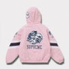 Supreme シュプリーム 2024AW Mitchell & Ness NCAA Hooded Stadium Jacket ミッチェル&ネスNCAAフードスタジアムジャケット　ピンク