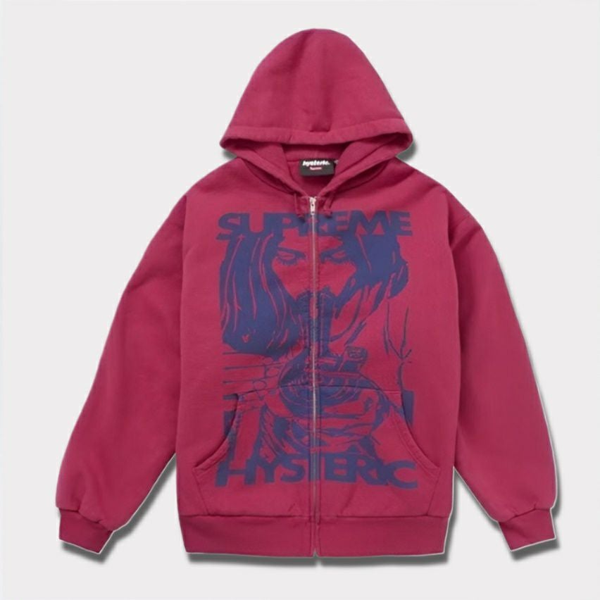 SUPREME シュプリーム サーマルパーカー ワッフル素材 バックプリント SUPREME☆ジップアップサーマルフーディ☆Zip Up Thermal (Supreme