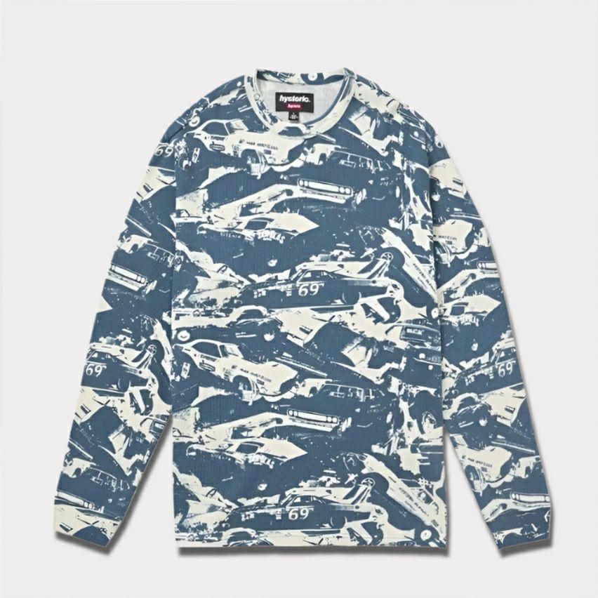 ヒステリックグラマーサーマル柄ロンT Supreme シュプリーム 2024AW Hysteric Glamour Cars Thermal