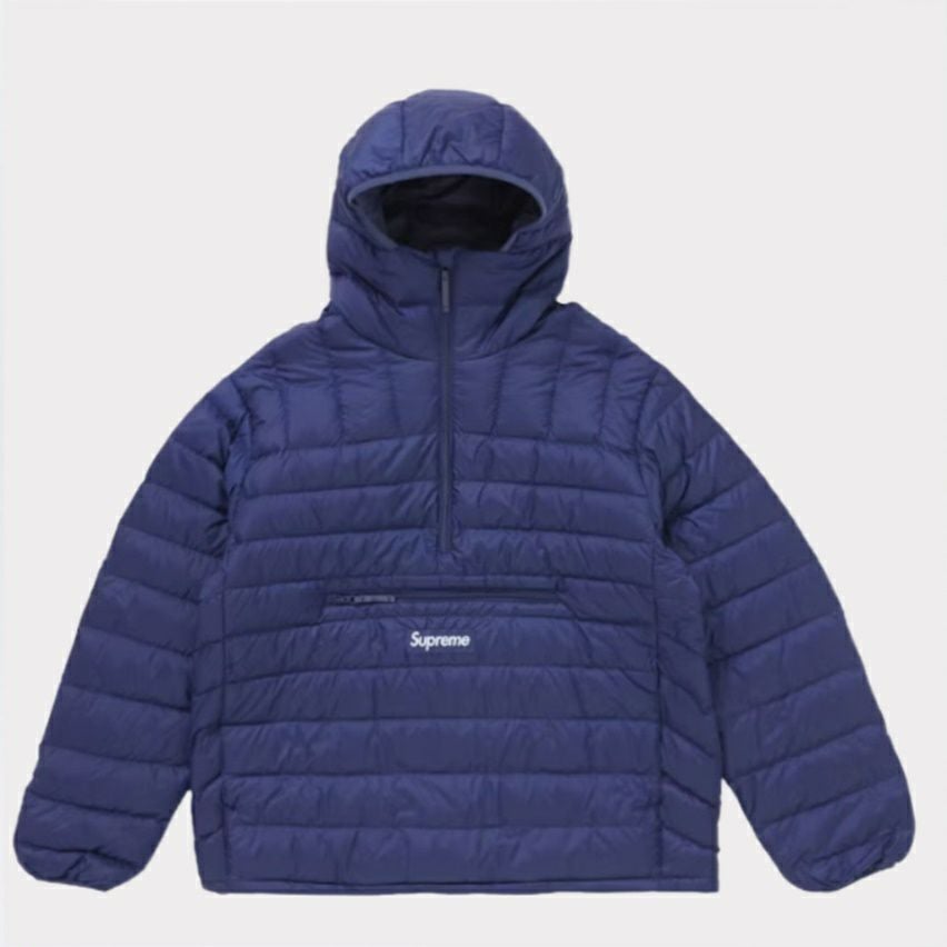 ジャケット・アウター Supreme 24aw micro down half zip NEW Supreme Micro Down Half Zip Hooded Pullover Jacket Dark Orange