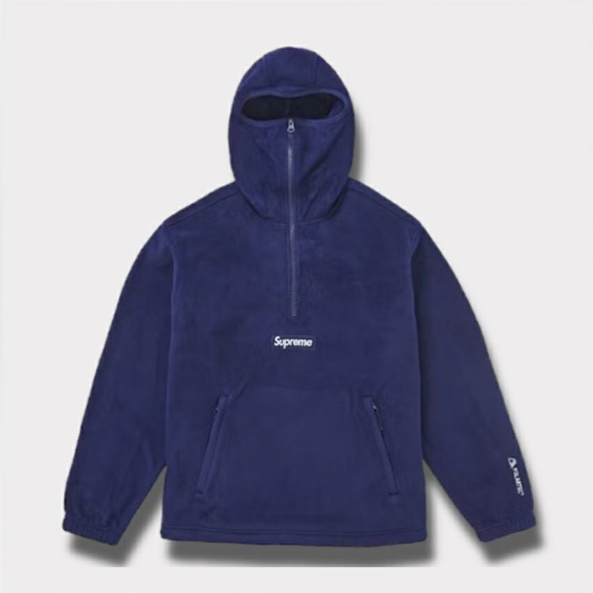Supreme ネイビー パーカー Supreme シュプリーム 2024AW Polartec Facemask Half Zip Hooded
