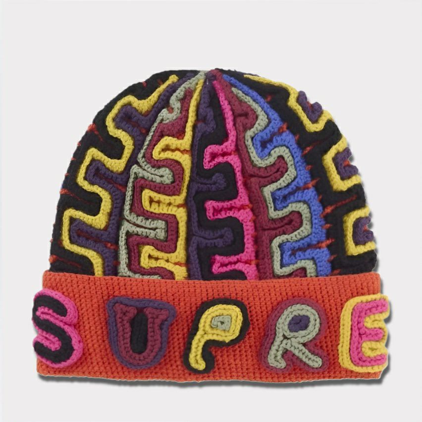 Supreme シュプリーム 2024AW Yarn Applique Beanie ヤーンアップリケ