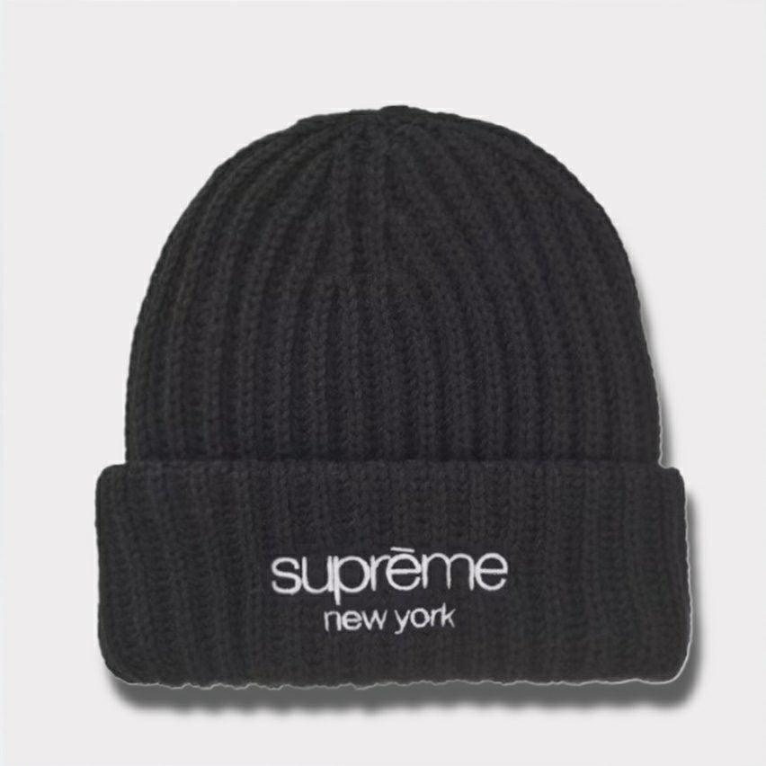 Supreme シュプリーム 2024AW Classic Logo Chunky Ribbed Beanie