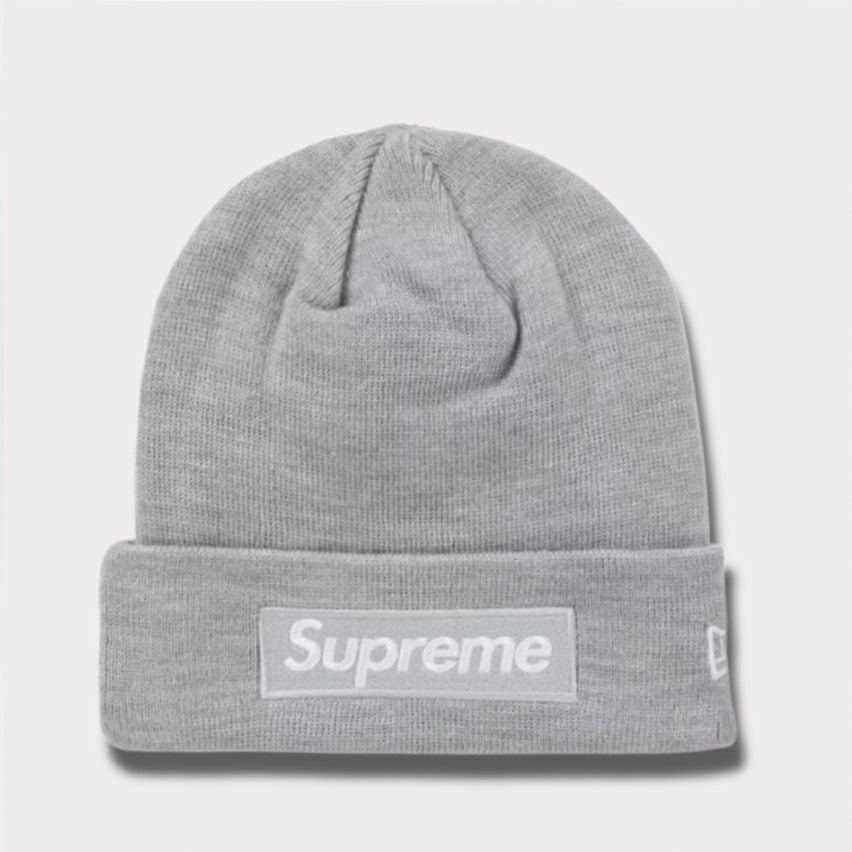 シュプリーム　ニューエラコラボビーニーグレー Supreme シュプリーム 2024AW New Era Box Logo Beanie ニューエラ