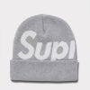 Supreme シュプリーム 2024AW Big Logo Beanie ビッグロゴビーニー グレー　灰